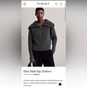 Varley Elise Half-Zip Pullover size L